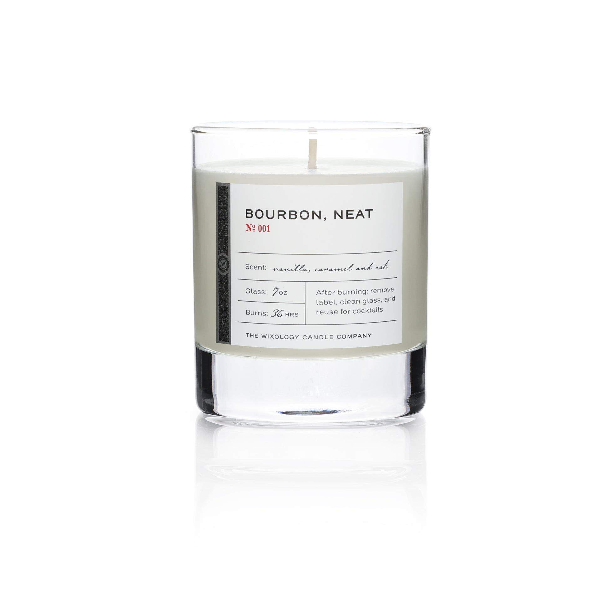 Bourbon, Neat Candle (7 oz. glass) – Wixology Candle Company